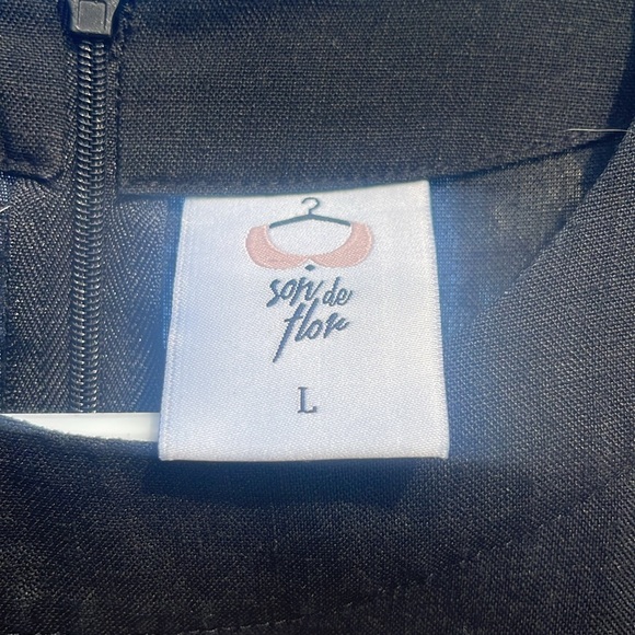 Son de Flor linen dress - black - Picture 3 of 7